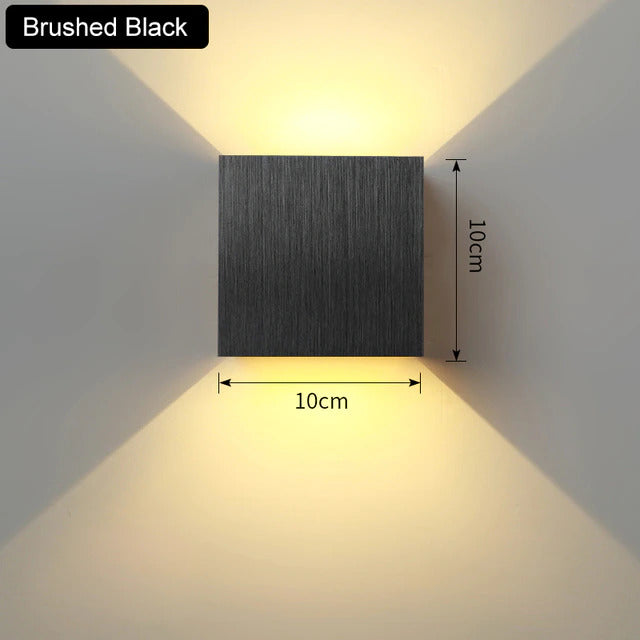 Nordycka kinkietowa lampa LED Asterra 6W — minimalistyczna, ciepłe/zimne białe światło - Desfino