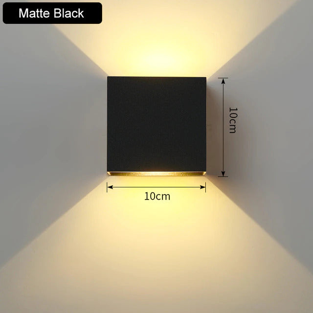 Nordycka kinkietowa lampa LED Asterra 6W — minimalistyczna, ciepłe/zimne białe światło - Desfino