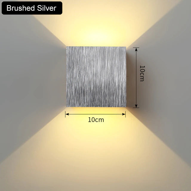 Nordycka kinkietowa lampa LED Asterra 6W — minimalistyczna, ciepłe/zimne białe światło - Desfino