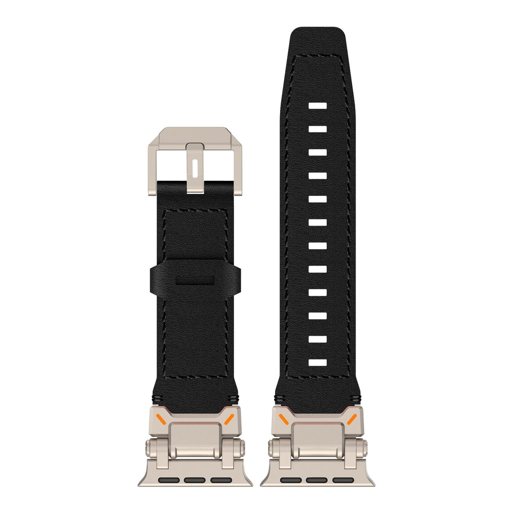 Řemínek Nomad pro Apple Watch — italská kůže, ruční šití, titanový adaptér - Desfino