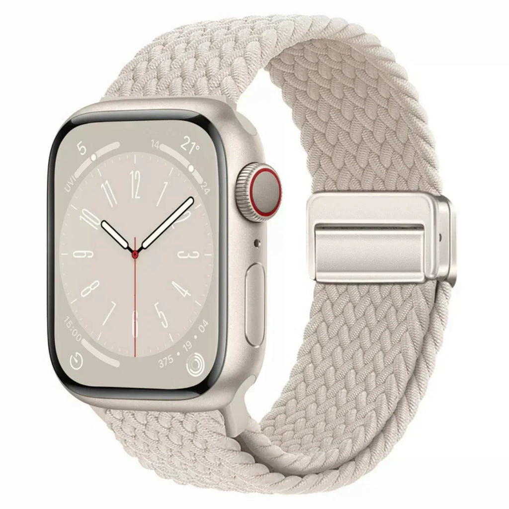 Velora Apple Watch Nylon Magnetic Strap — Adjustable 140–230mm Fit - Desfino