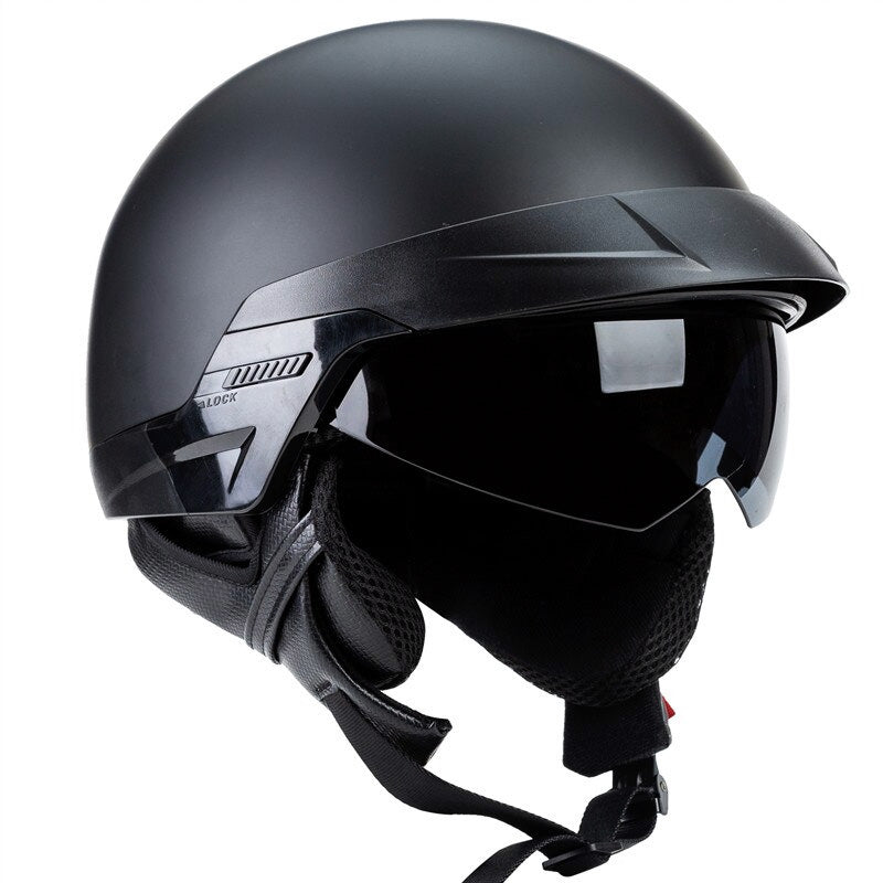 Casque de moto cruiser à visage ouvert, 1080 g — Doublure amovible - Desfino