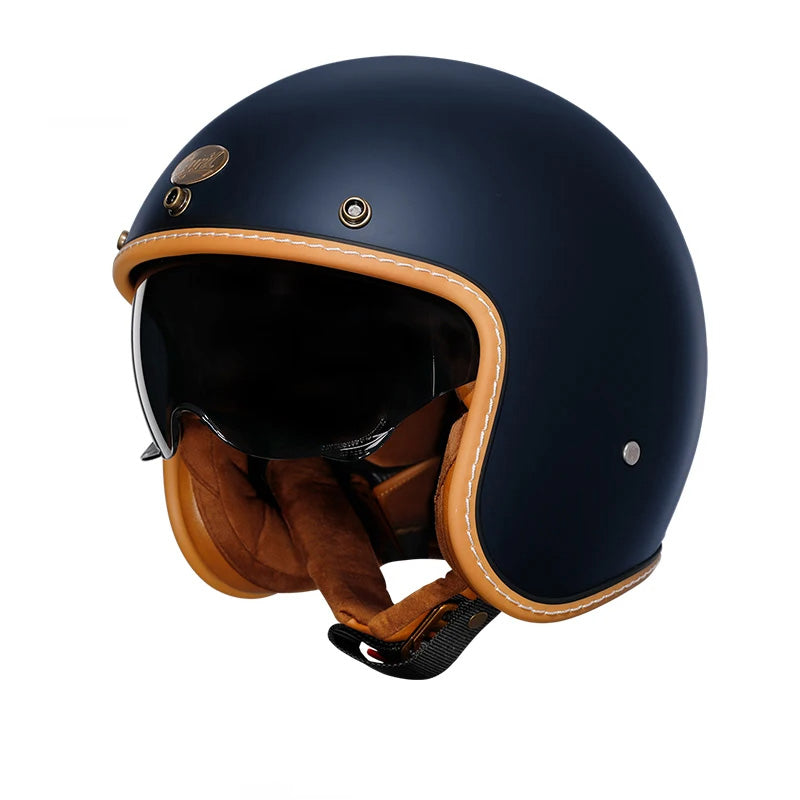 JetLite retro åpen hjelm - DOT- og ECE-godkjent, lett - Desfino