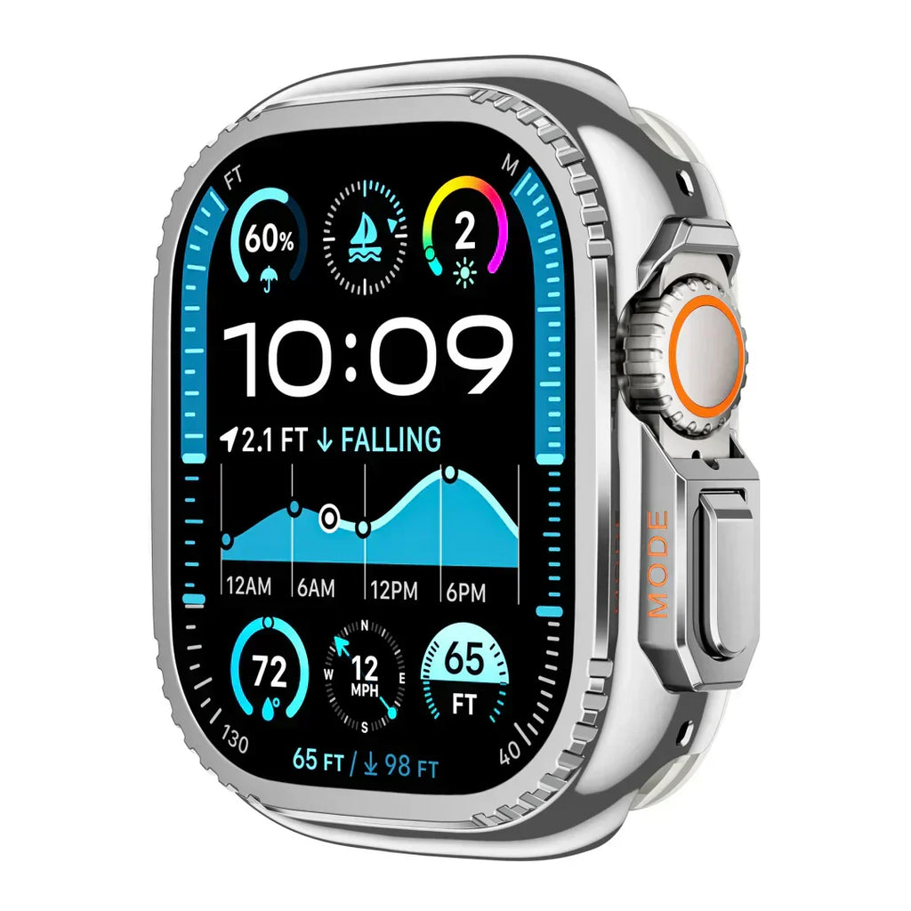 מגן קשיח ל־Apple Watch מבית AeroGuard — סגסוגת אלומיניום מלאה