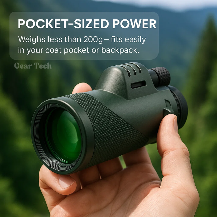Arden Kompakt 600x HD-Ultra-Zoom-Monokular – Wetterfest, mehrfach vergütete Optik