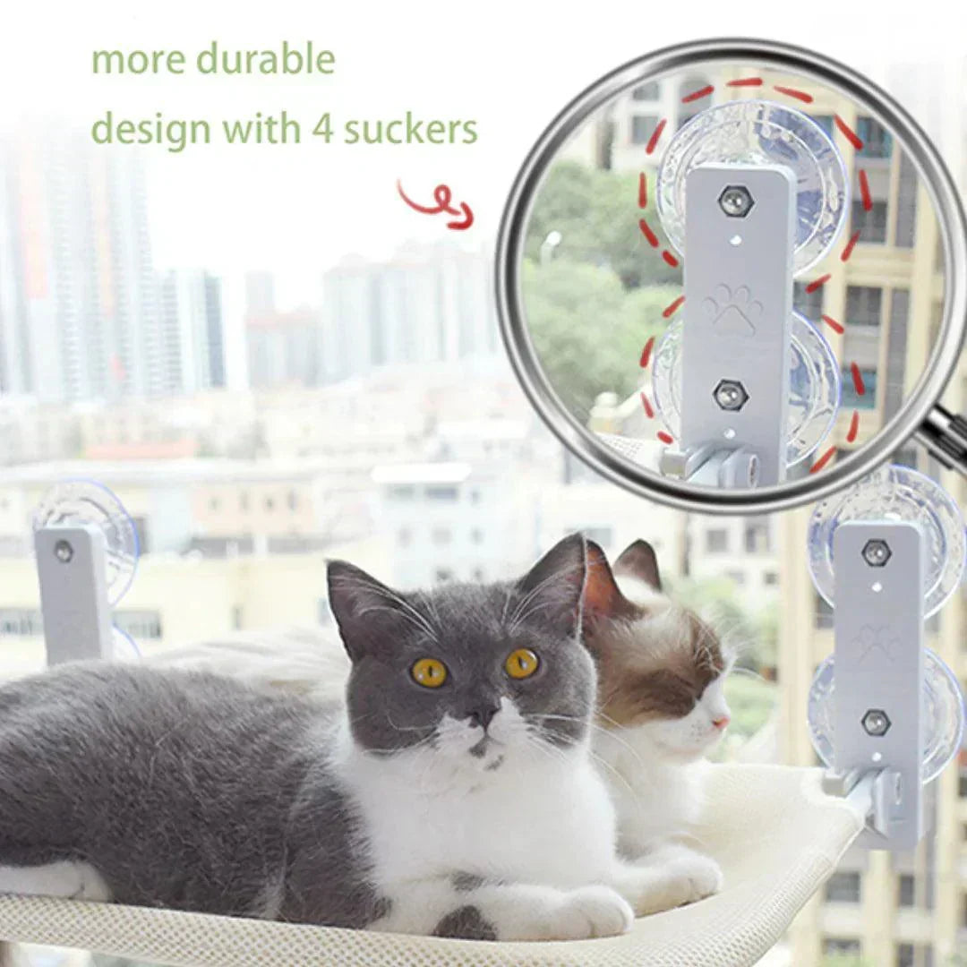 LunaPerch hamac pour chat — étagère lounge pour bains de soleil à 360° - Desfino
