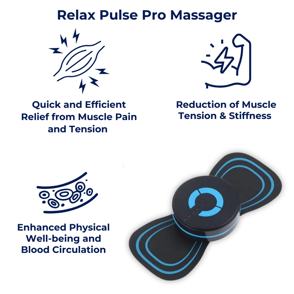 Vellora DeepPulse-massagerare med värme — EMS-muskelvärk lindring - Desfino