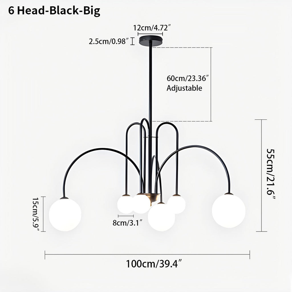 Avi Double Layer Glass Chandelier | Desfino