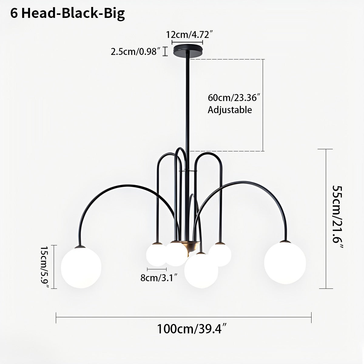 Avi Double Layer Glass Chandelier | Desfino