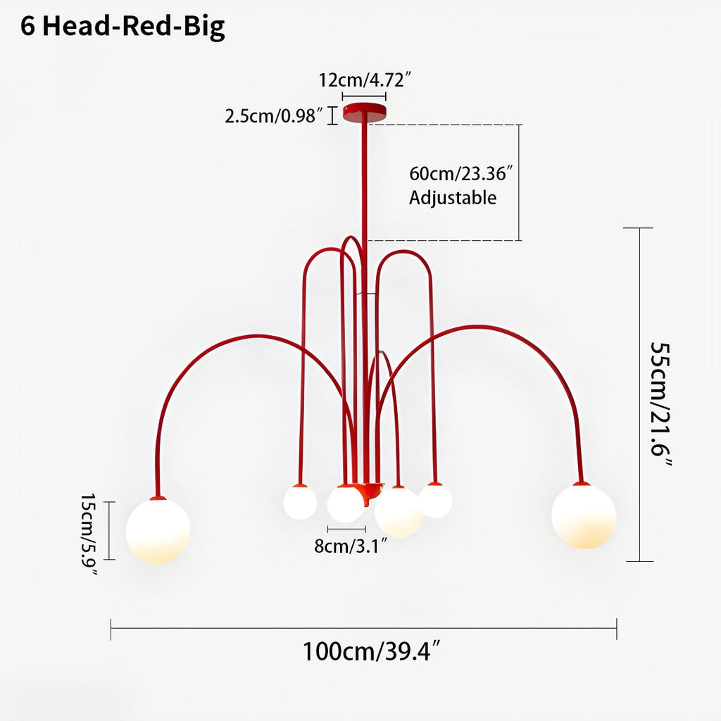 Avi Double Layer Glass Chandelier | Desfino