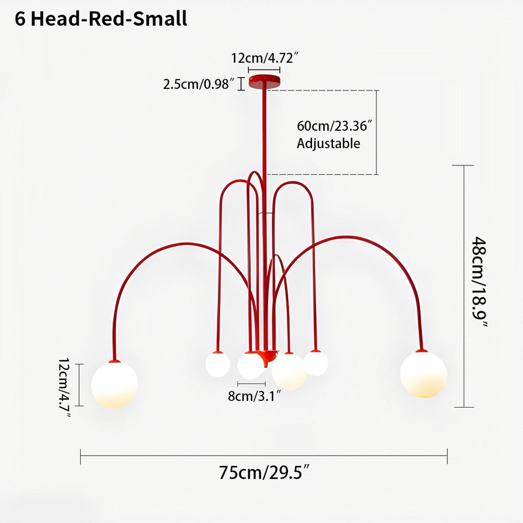 Avi Double Layer Glass Chandelier | Desfino