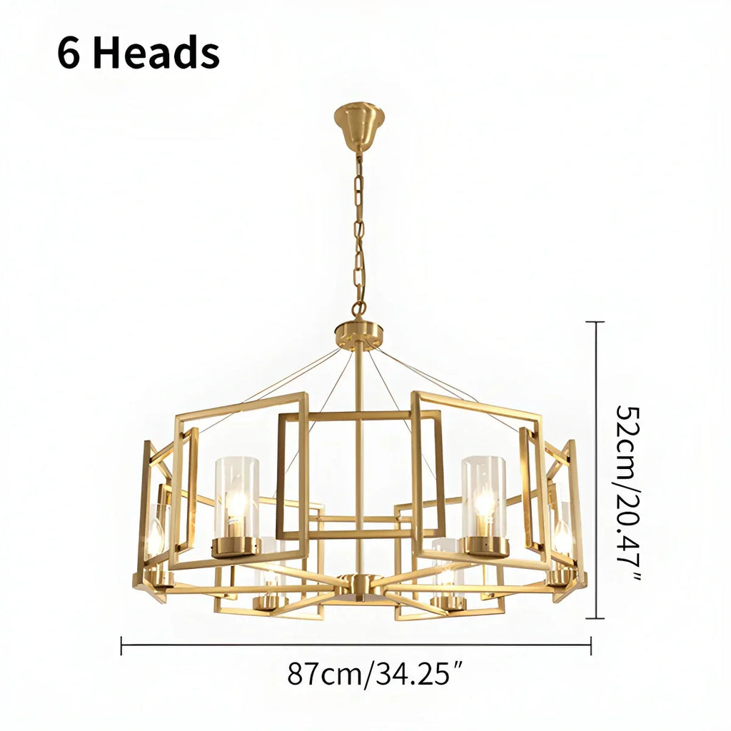 Modern Luxury All Copper Chandelier | Desfino