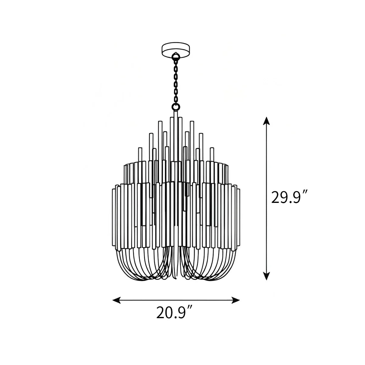 Twiggy Chandelier for Dining Room | Desfino