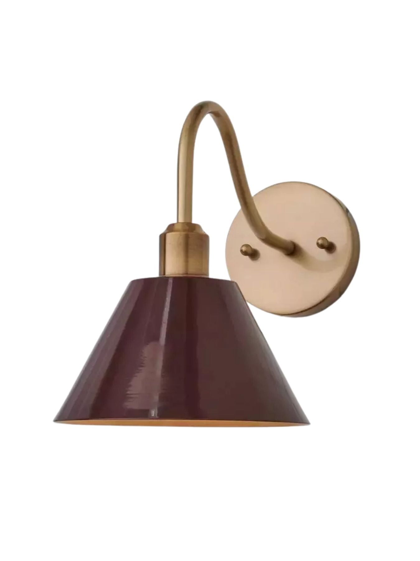 Modern Industrial Tapered Sconce — Clean Metal Wall Light