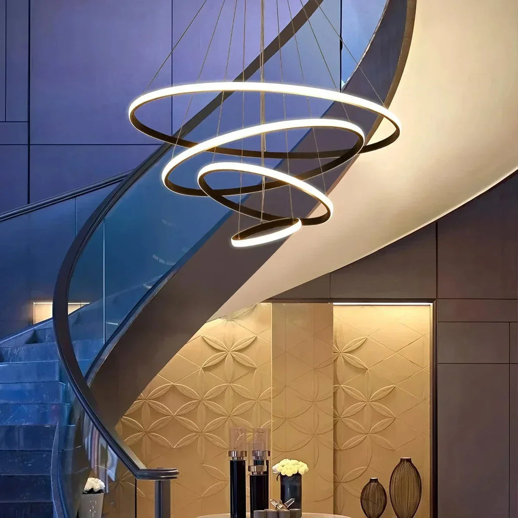 Circle Layered Living Room Chandelier | Desfino