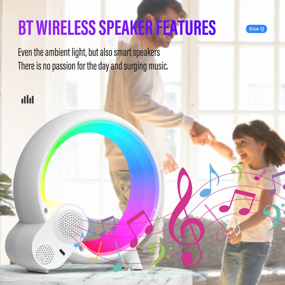 Bluetooth reproduktor Nuvora 3 v 1 s budíkem a ambientním osvětlením | Desfino
