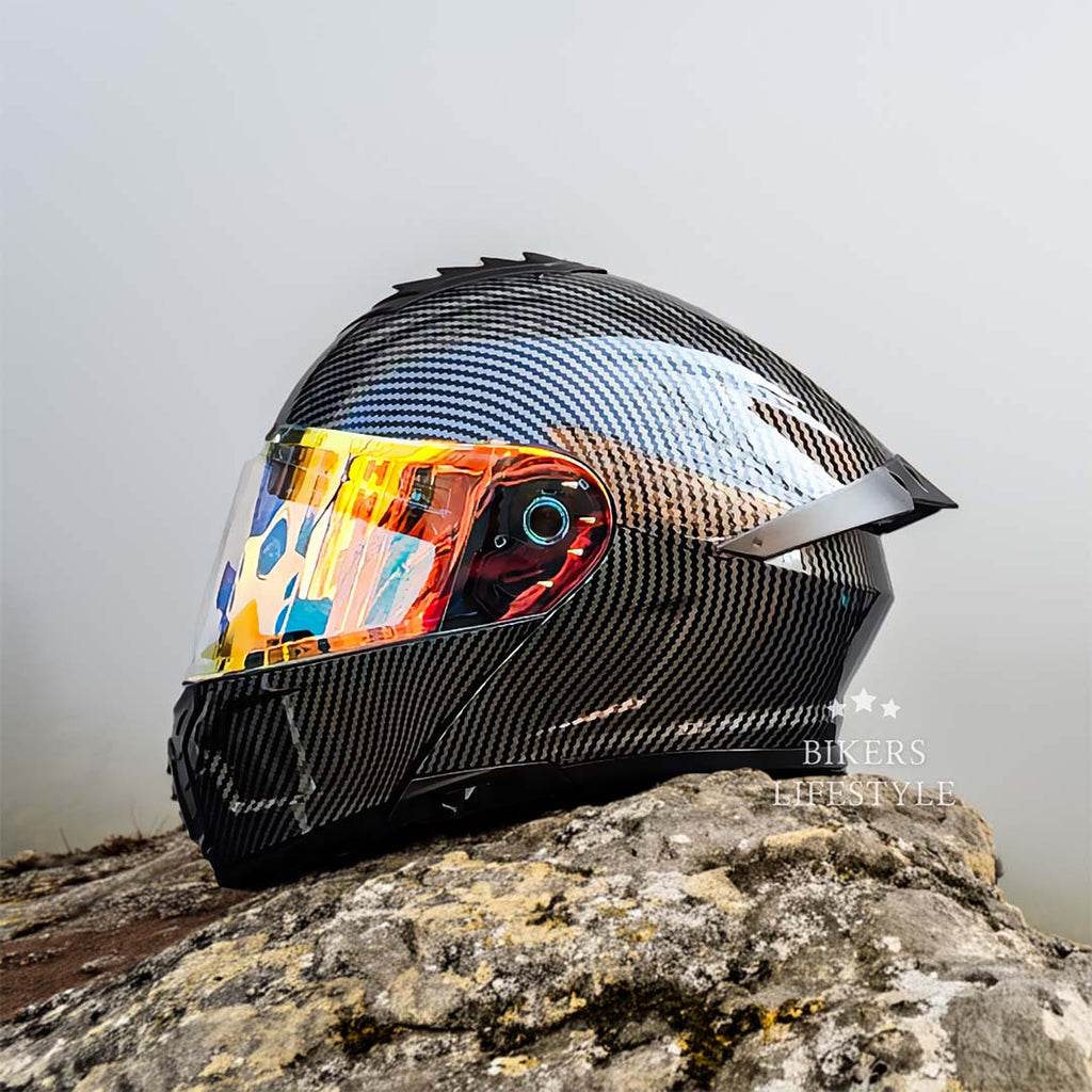 Cască modulară de motocicletă ORZ cu lentilă dublă — DOT/ECE, interior lavabil - Desfino