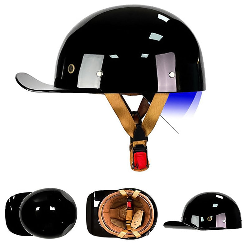 OrionRide DOT-Halbhelm — ABS-Schale im Baseball-Stil für Motorräder - Desfino