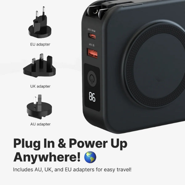 NomadPro 5-in-1-Wandladegerät — 10000mAh-Akku, kabellose Ladestation - Desfino