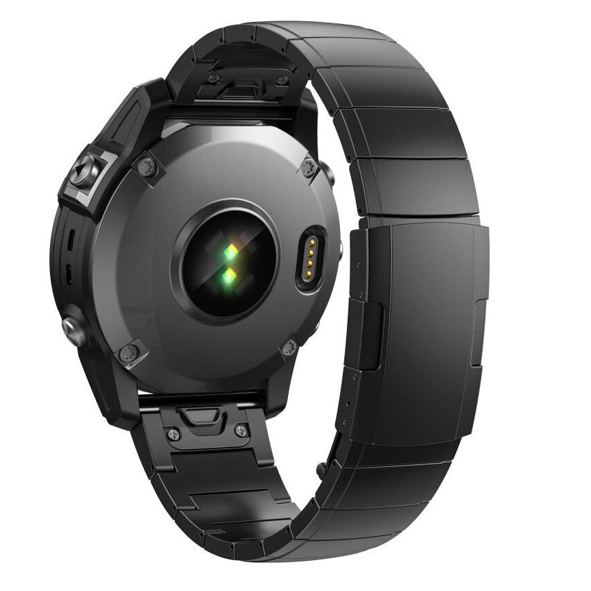 Kireya-titanrem for Garmin Fenix 8, 7X og 6XP — DLC-magnetlås - Desfino
