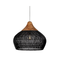 Asterra Rattan Pendant Light — Handwoven Boho Ceiling Fixture - Desfino