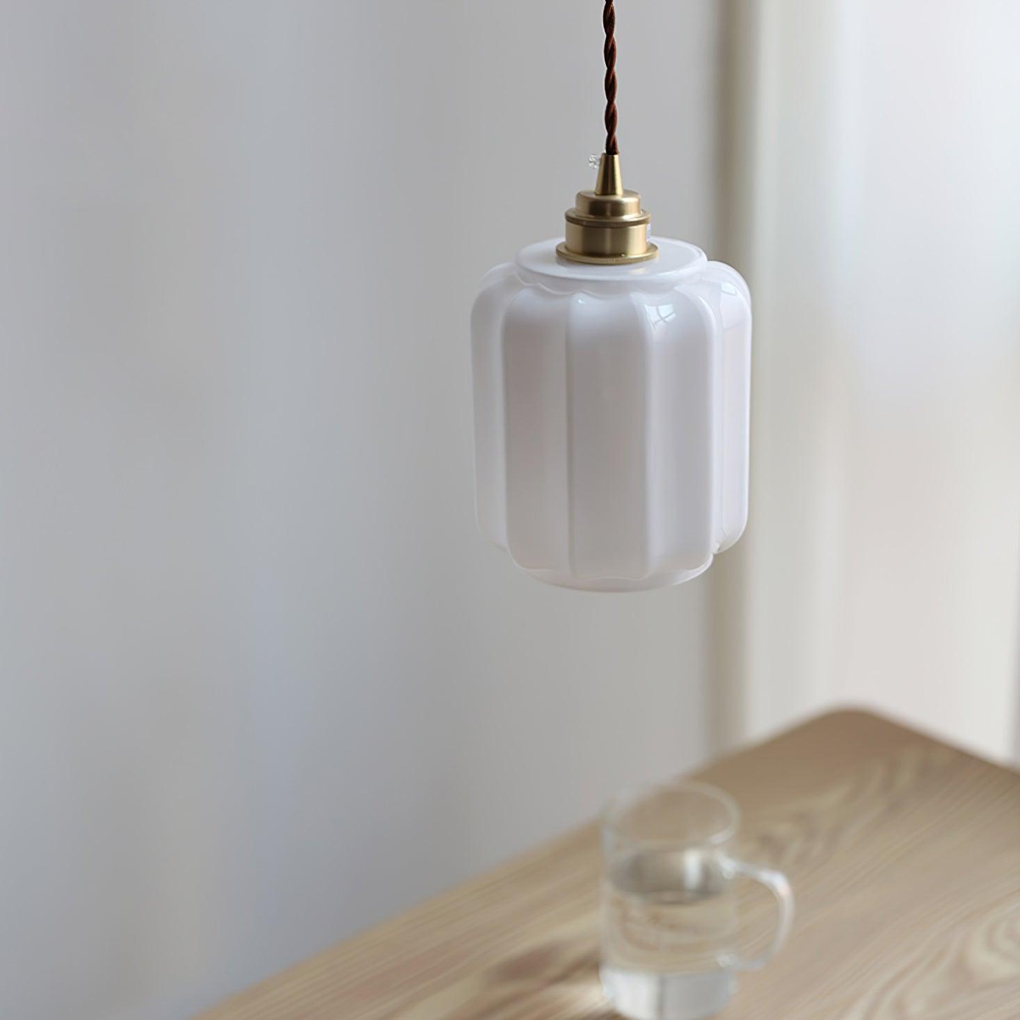 Henry Pendant Lamp — White Glass Shade