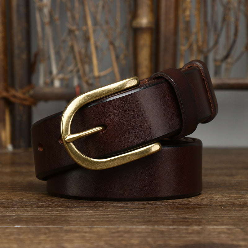 Ceinture classique en cuir pour homme Merrick — style décontracté et habillé - Desfino