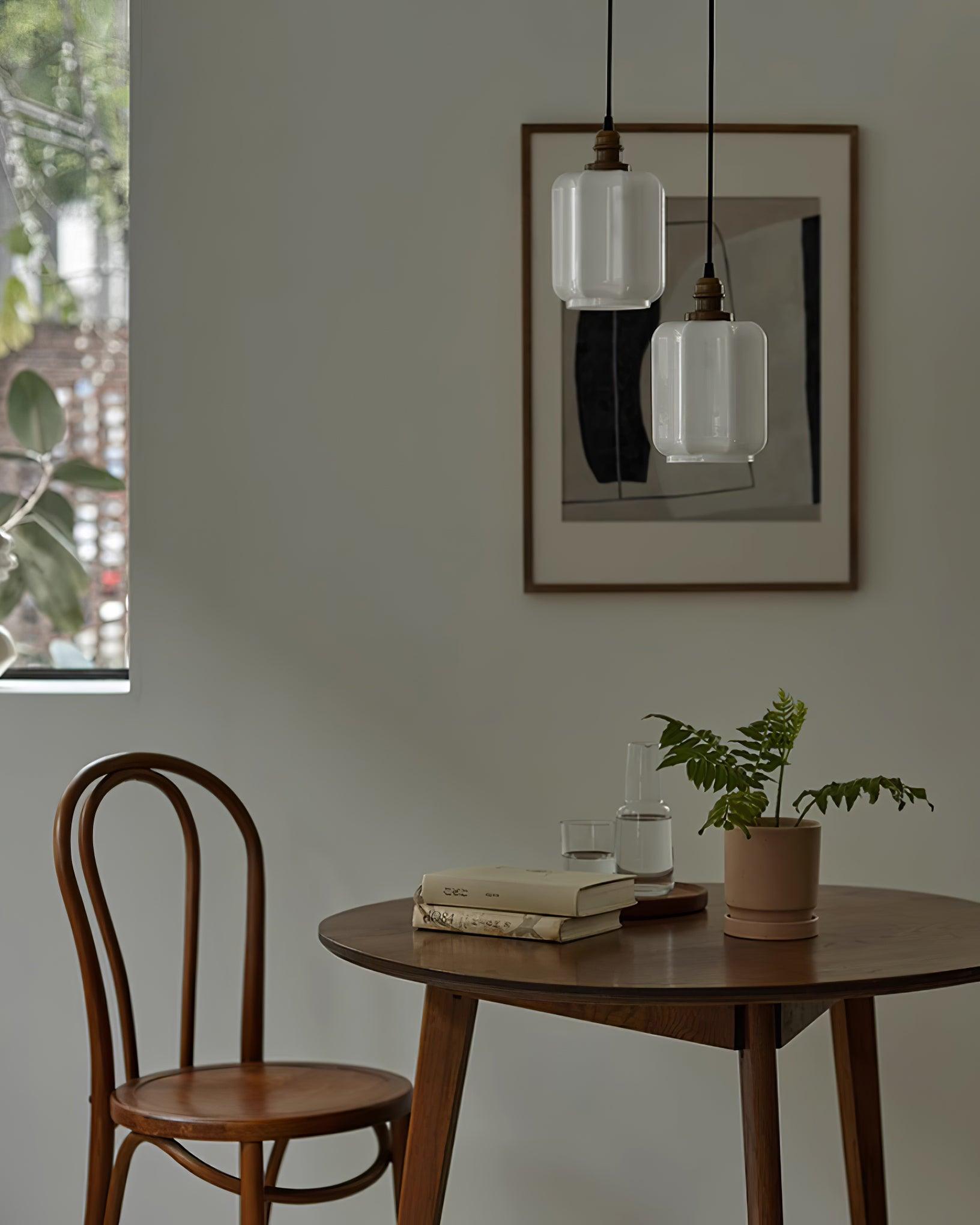 Henry Pendant Lamp — White Glass Shade