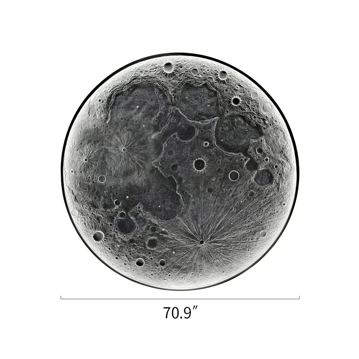 3D Relief Moon Decorative Wall Lamp | Desfino