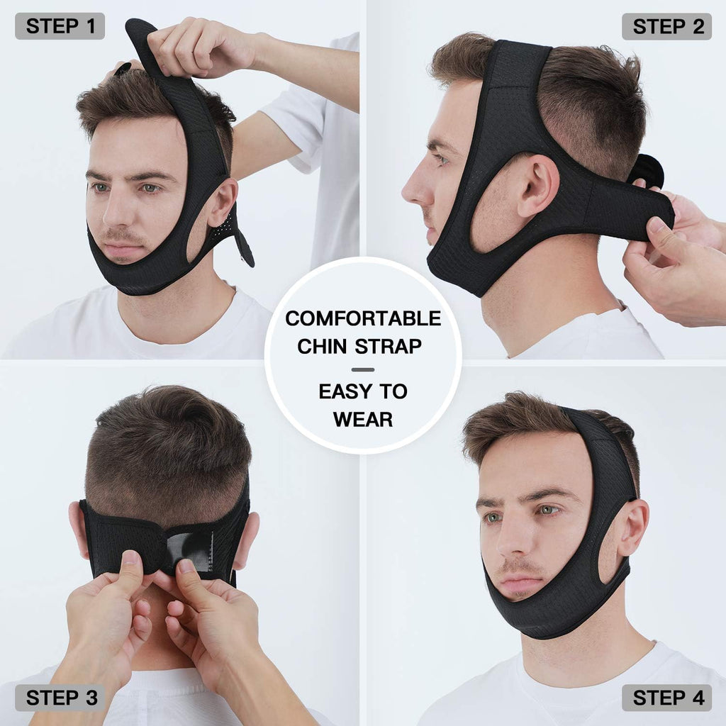 SomniSeal Adjustable Snoring Chin Strap for Sleep Apnea Support - Desfino