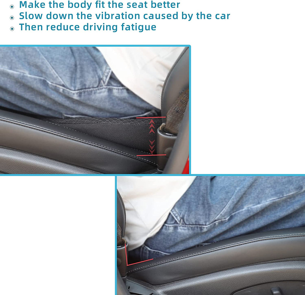 Height Raising Cushion for Car Seats — Adult