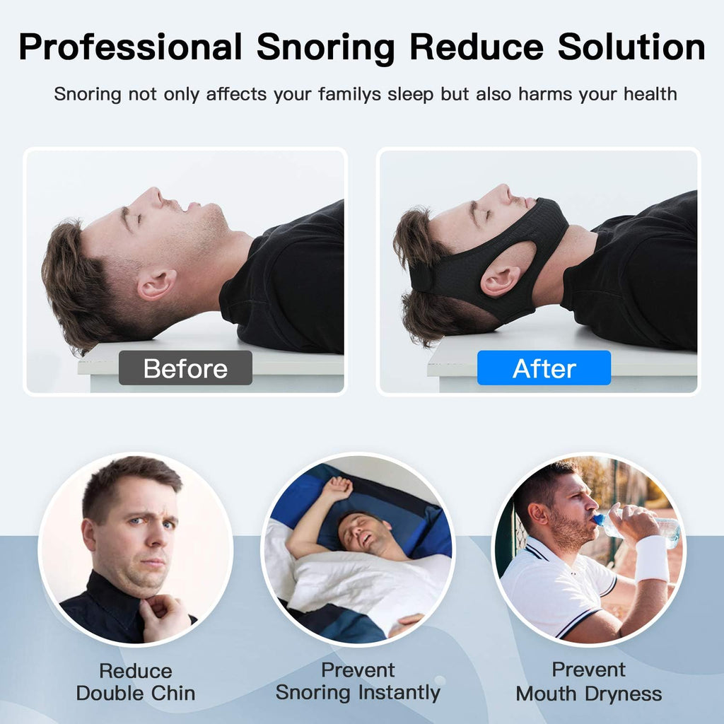 SomniSeal Adjustable Snoring Chin Strap for Sleep Apnea Support - Desfino