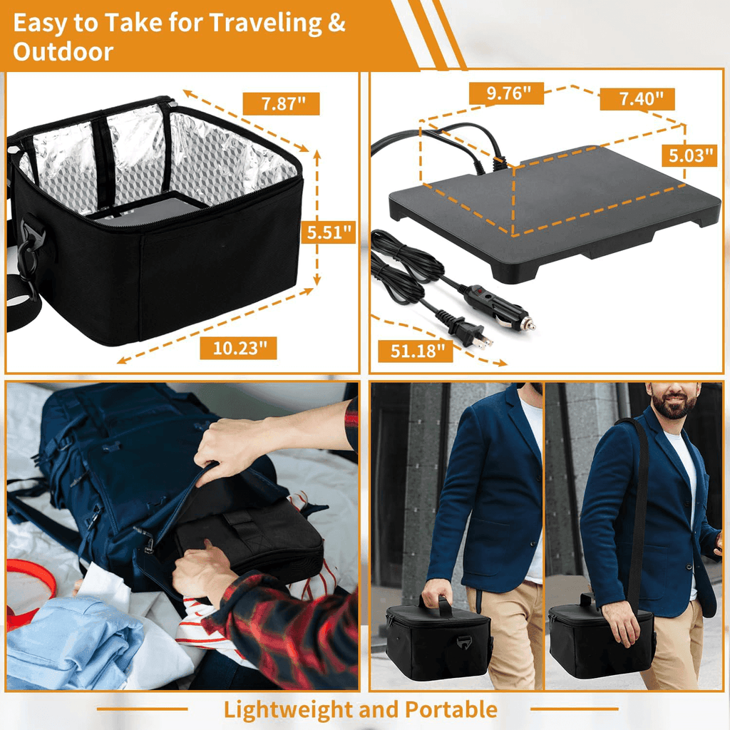 AeroNova Portable Electric Lunch Warmer — Travel Food Heater - Desfino