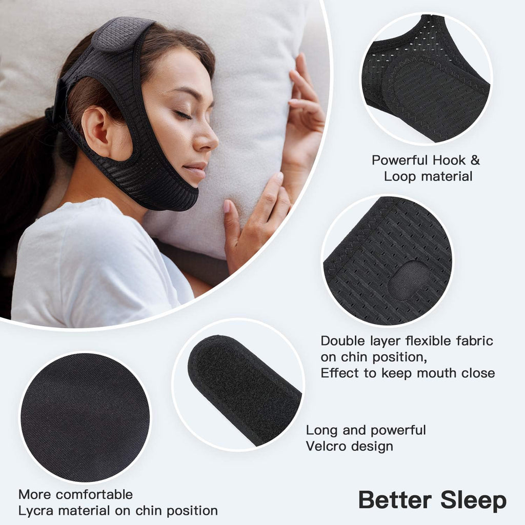 SomniSeal Adjustable Snoring Chin Strap for Sleep Apnea Support - Desfino