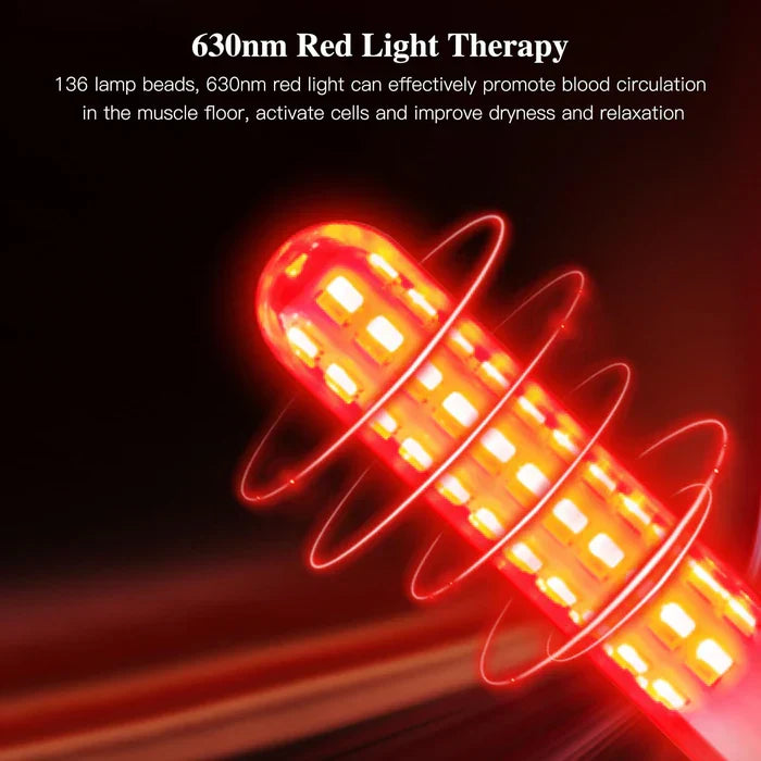 Wellness Wand — Luce rossa/blu, vibrazione regolabile, timer da 35 minuti - Desfino