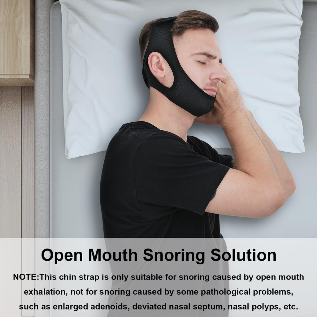 SomniSeal Adjustable Snoring Chin Strap for Sleep Apnea Support - Desfino