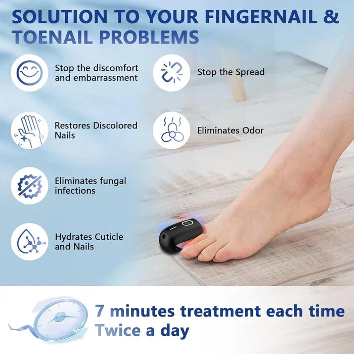 Dispositivo de terapia laser para unhas com três comprimentos de onda — 905nm, 660nm e 470nm - Desfino