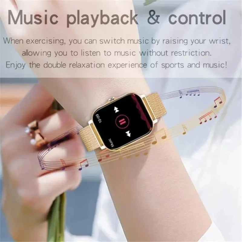 PulseWave 智能手表 — 触摸屏、蓝牙通话、健身追踪 - Desfino