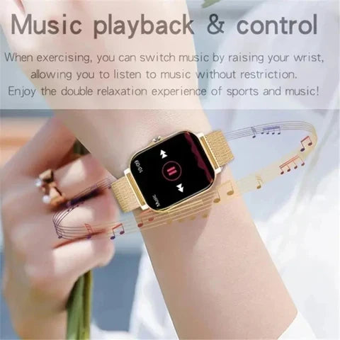 PulseWave 智能手表 — 触摸屏、蓝牙通话、健身追踪 - Desfino