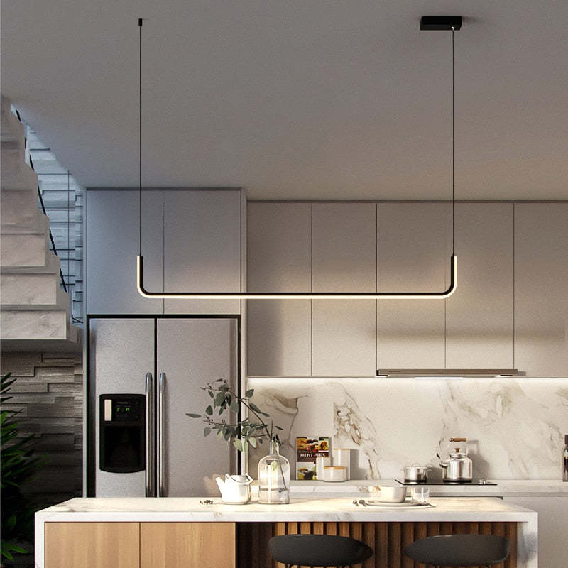 Moderne LED-Pendelleuchte EdgeGlow – Metallgehäuse, Silikondiffusor