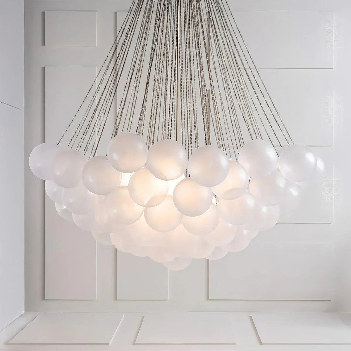 Moderner Kronleuchter aus Bubble-Glas für das Wohnzimmer | Desfino