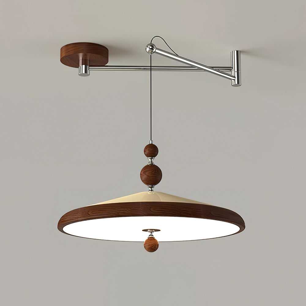 Pendelleuchte mit schwenkbarem Arm – warmes, diffuses Licht, verstellbare Position