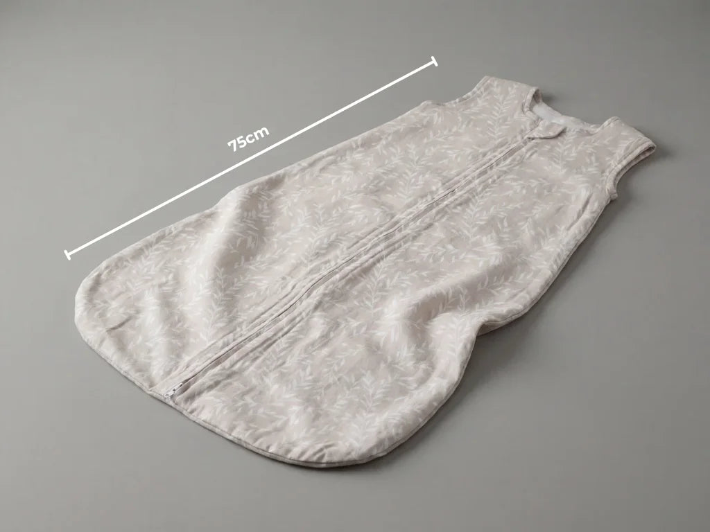Atmungsaktiver Babyschlafsack aus Bambus und Baumwolle