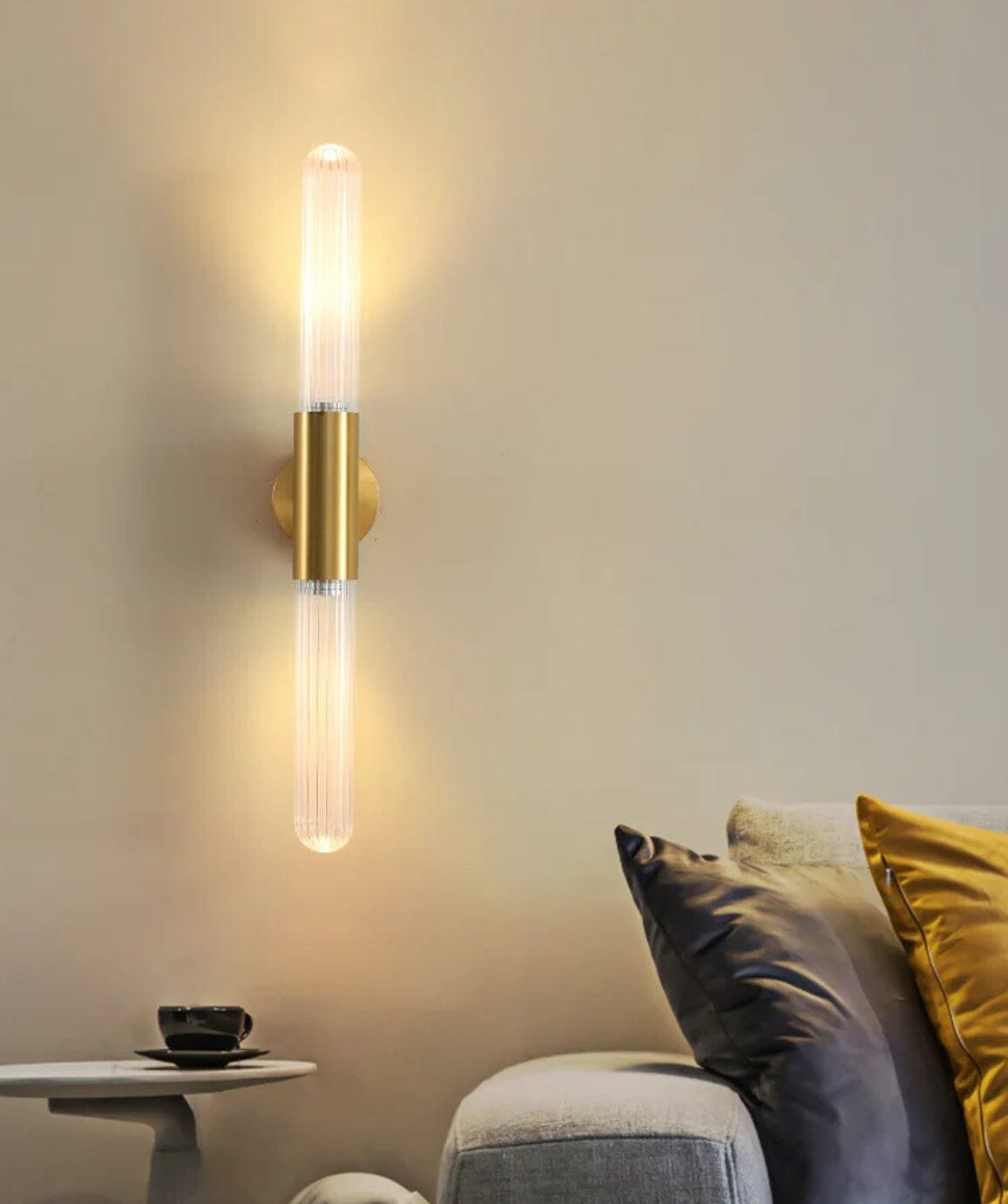 Lampada a stelo in vetro Nova — lampada moderna nordica per la casa - Desfino