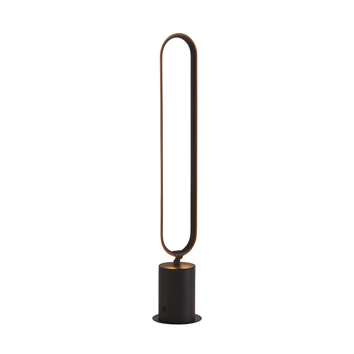Outdoor Black Oval LED Lawn Light | Desfino