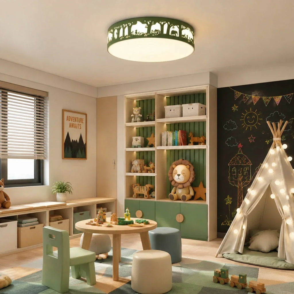 Deckenleuchte mit hohler Silhouette und LED-Vollspektrumlicht – flächenbündiges Design