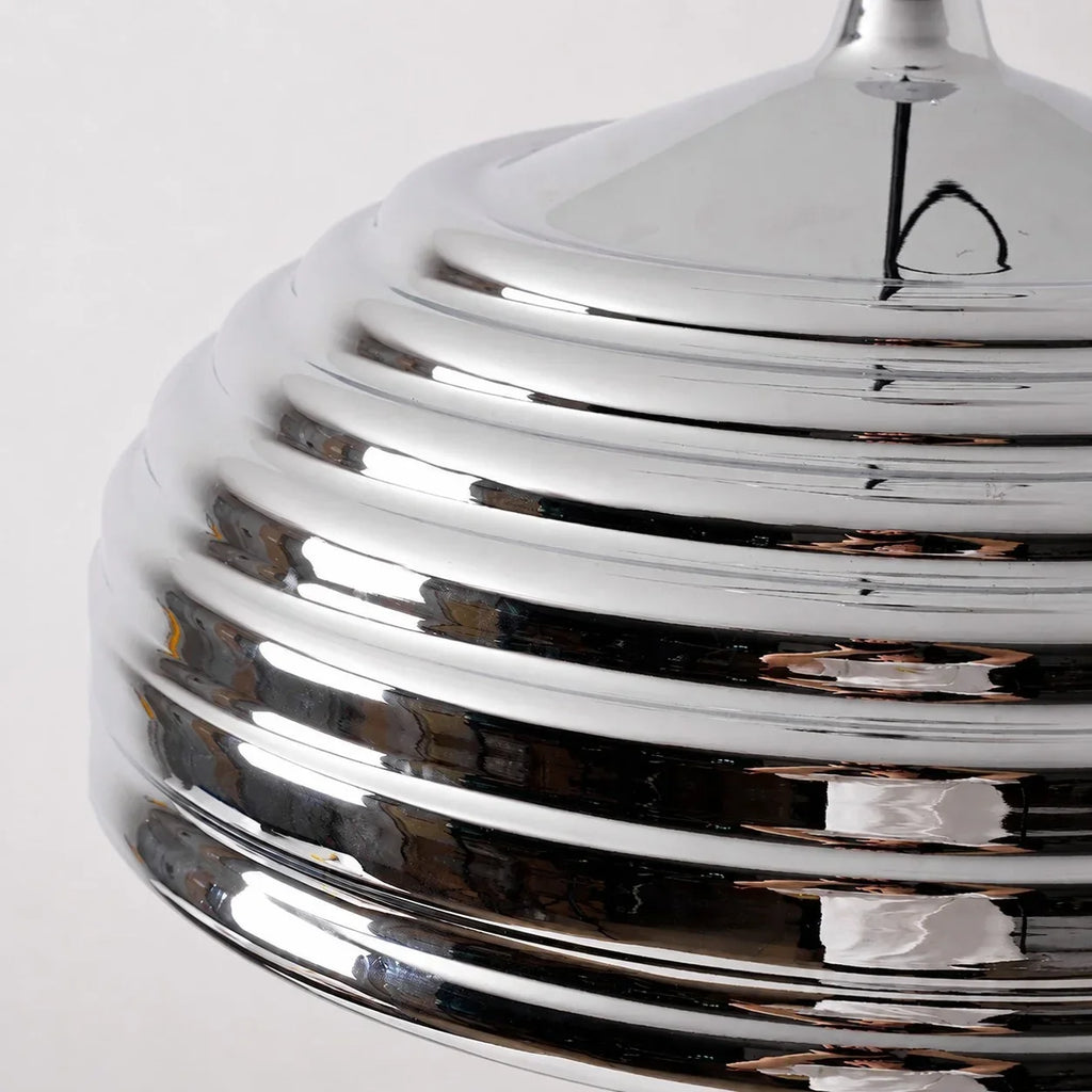 Bauhaus Adjustable Arm Pendant Light — Polished Chrome Industrial Finish
