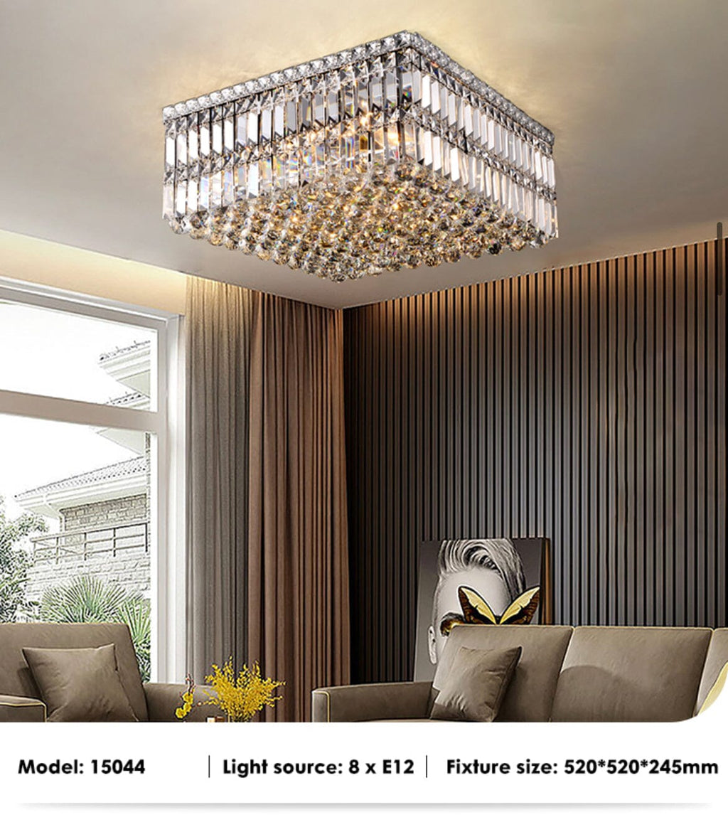 Jade Crystal Ceiling Chandelier