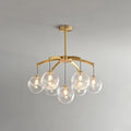 Modern Luxury Copper Glass Ball Chandelier | Desfino