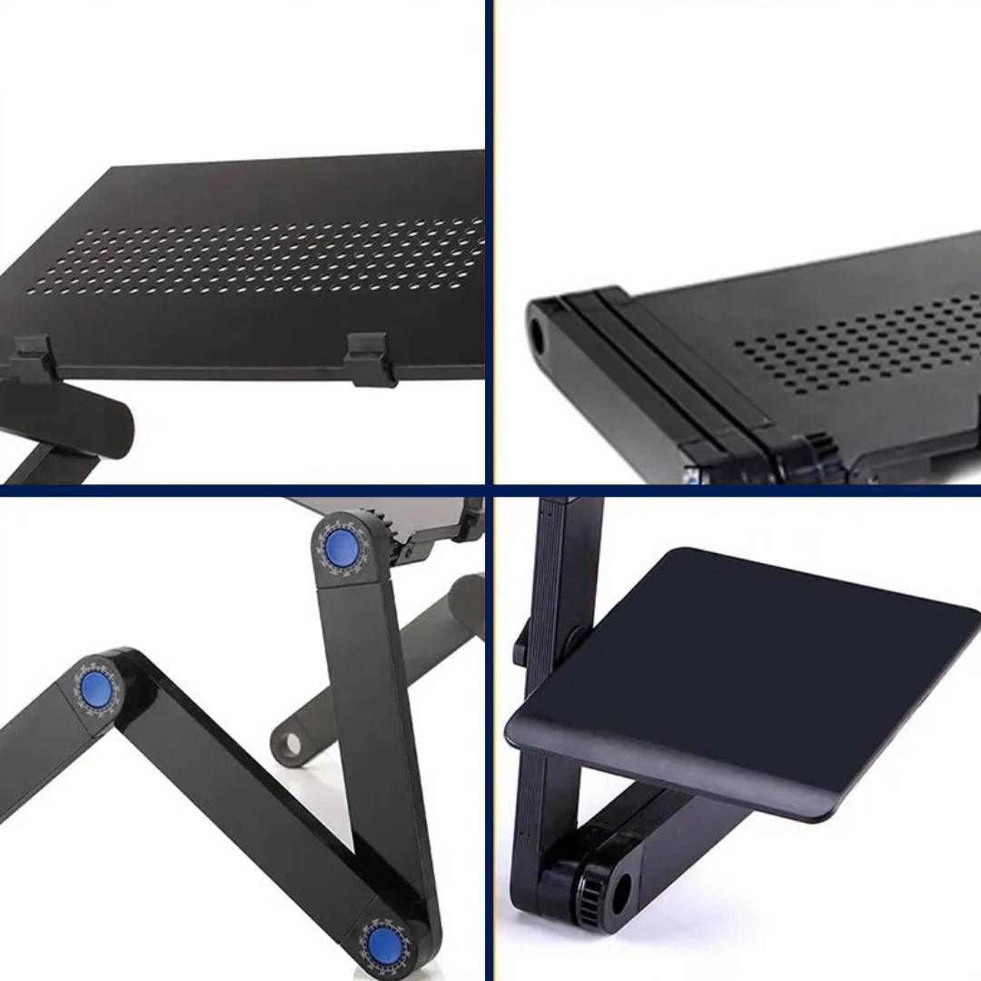 Verstellbarer kühlender Laptopständer — Mauspad, ergonomisches Design | Desfino